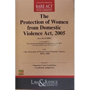 Law & Justice Publishing Co's  The Protection of Women from Domestic Violence Act 2005 Bare Act 2024